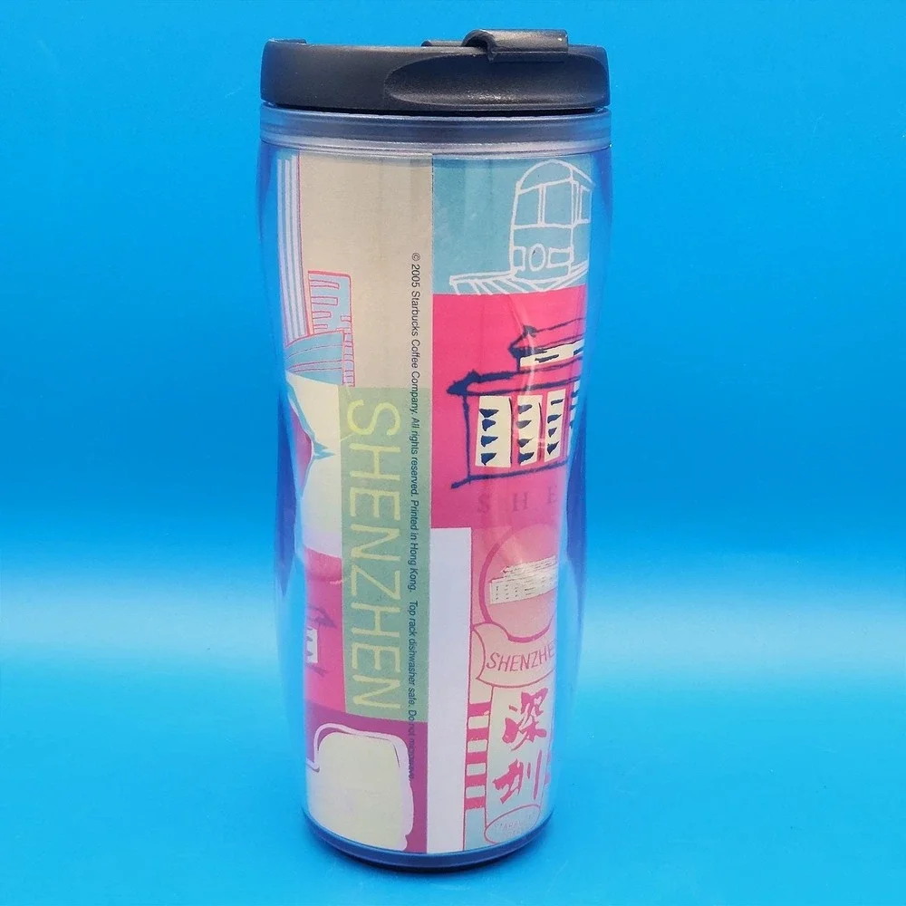 Vintage 2005 Starbucks Shenzhen Thermal Insulated 12 oz. Travel‎ Mug